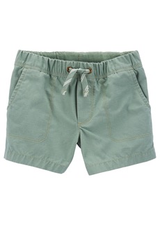 Carter's Toddler Pull On Canvas Shorts - Green