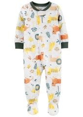 Carter's Carter' Toddler Boys 1-Piece Animals Loose Fit Footie Pajamas
