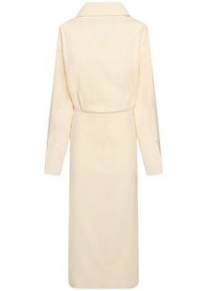 Carven Wool Blend Midi Dress