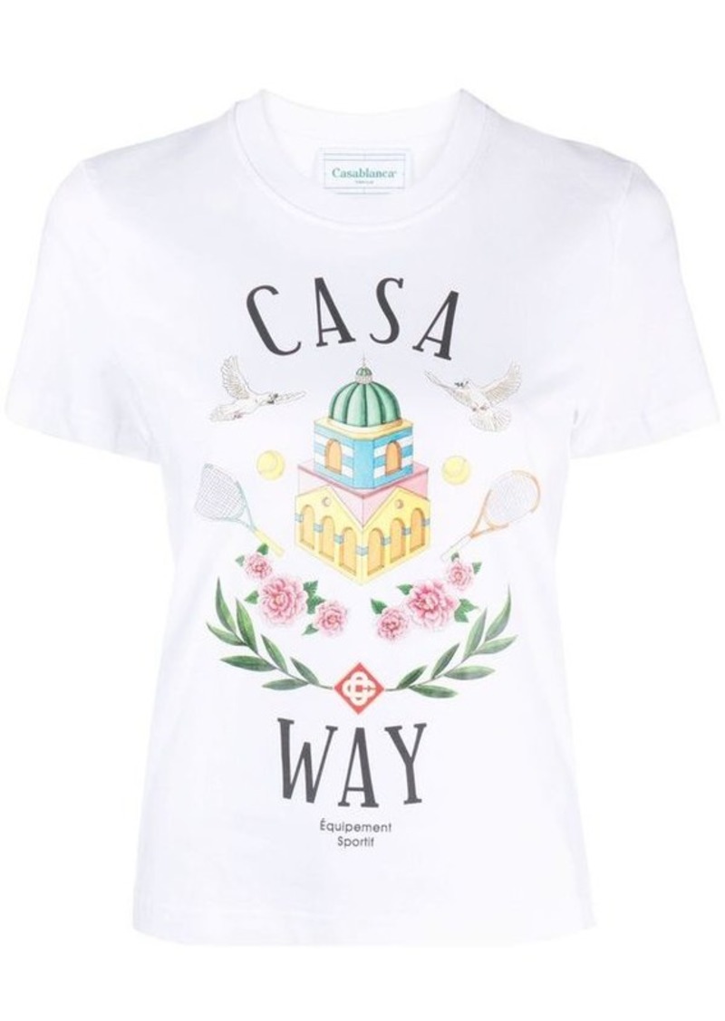 CASABLANCA 'Casa Way' printed T-shirt