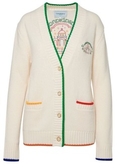 CASABLANCA EMBROIDERED HOUSE CARDIGAN