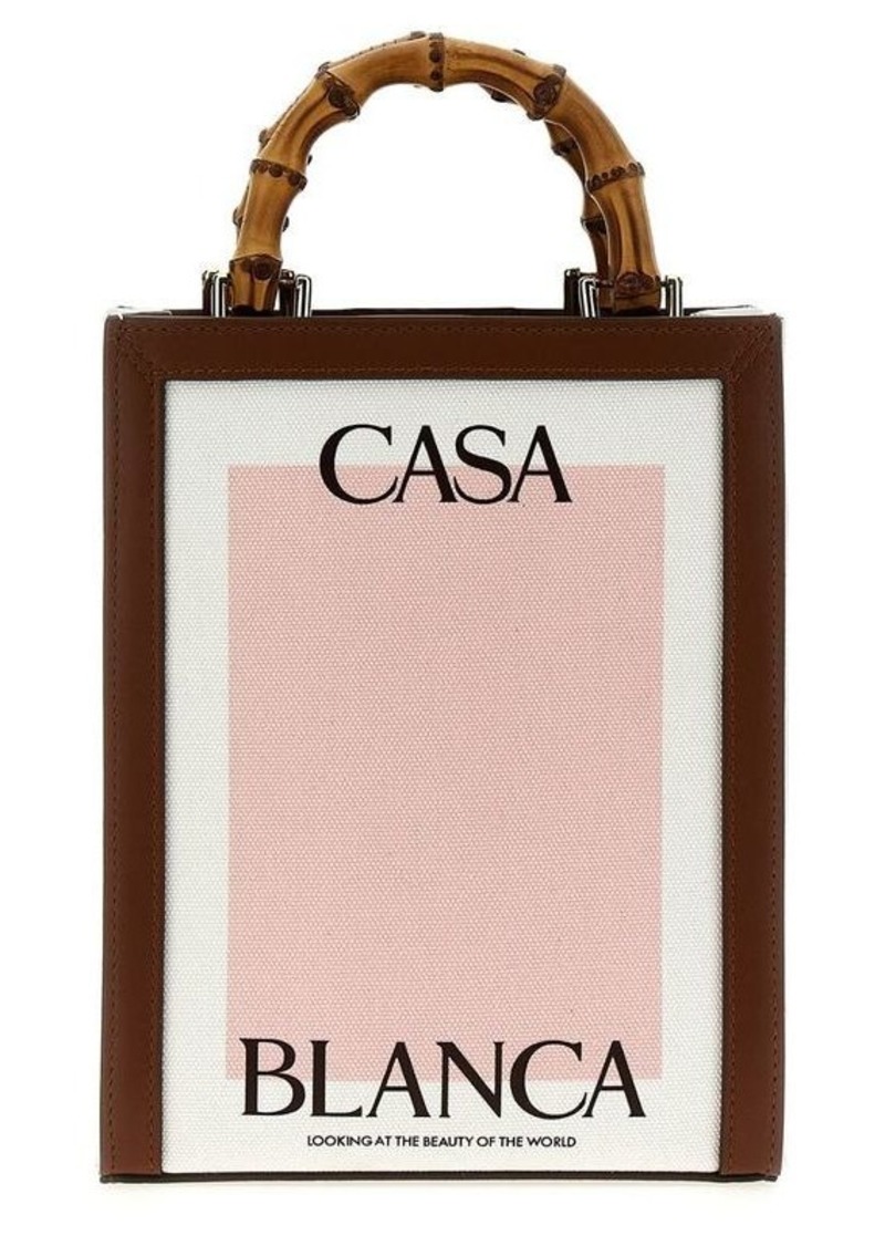 CASABLANCA 'Mini Casa Canvas' handbag