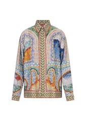 CASABLANCA Mosaic De Damas Silk Shirt