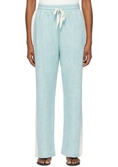 Casablanca SSENSE Exclusive Blue Terry Flared Lounge Pants