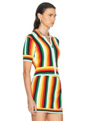 Casablanca Striped Towelling Top