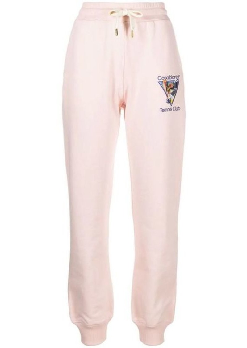 CASABLANCA  TENNIS CLUB SPORTS TROUSERS WITH EMBROIDERY