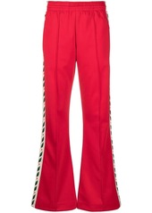 Casablanca floral-embroidered flared trousers