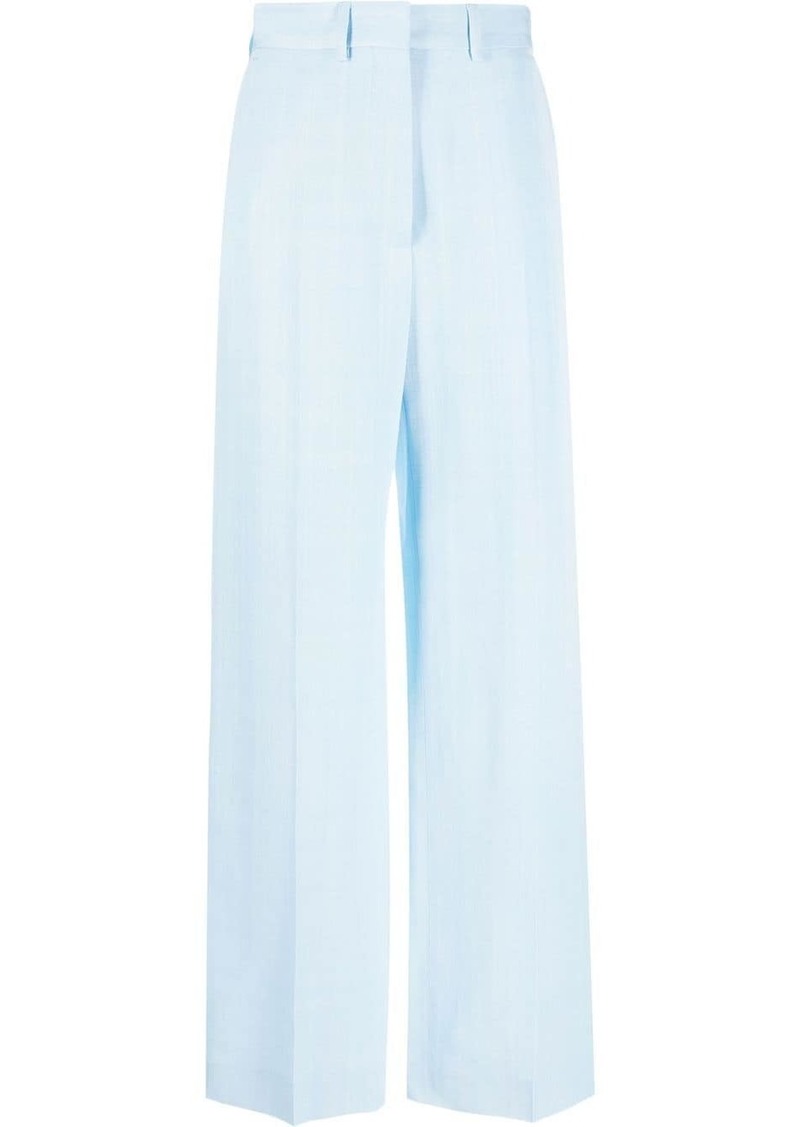 Casablanca high-waisted wide-leg tailored trousers