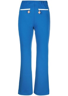 Casablanca logo-charm flared trousers