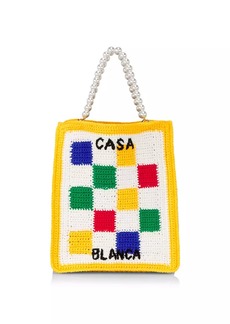 Casablanca Mini Crochet Square Bag