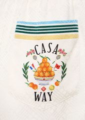 Casablanca Printed Silk Satin Shorts