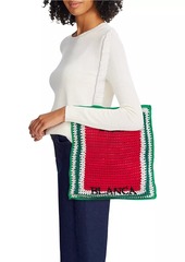 Casablanca Tennis Crochet Logo Tote Bag