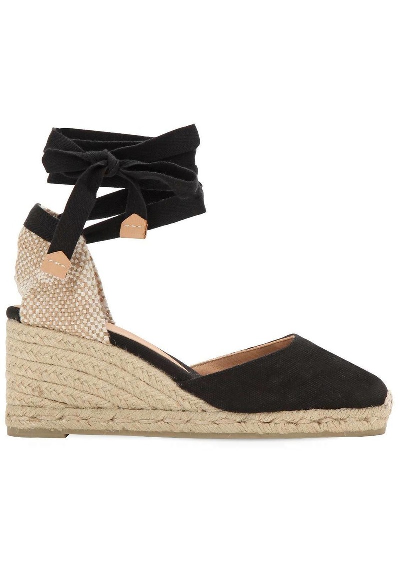 Castañer 60mm Carina Canvas Espadrille Wedges