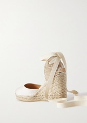 CASTAÑER - Carina 80 canvas wedge espadrilles - White - EU 35