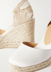 CASTAÑER - Carina 80 canvas wedge espadrilles - White - EU 35