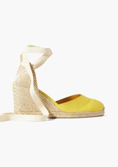 CASTAÑER - Carina 80 canvas wedge espadrilles - Yellow - EU 35