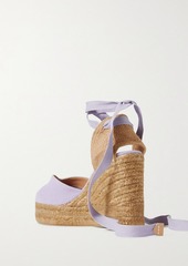 CASTAÑER - Chiara 80 canvas wedge espadrilles - Purple - EU 35