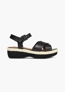 Castañer - Wilma leather platform sandals - Black - EU 39