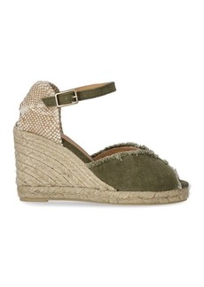 CASTAÑER  BETINA OLIVE GREEN ESPADRILLE WITH WEDGE