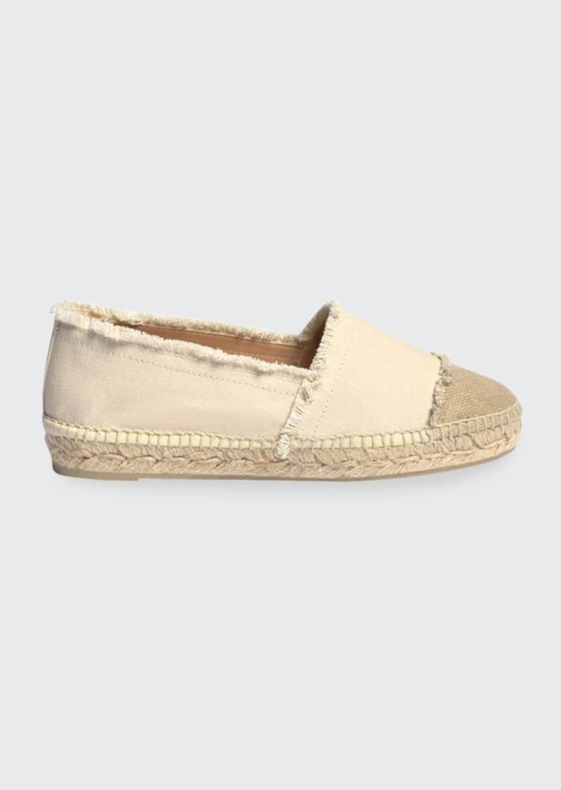 Castañer Castaner Kampala Frayed Canvas Cap-Toe Espadrilles