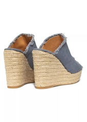 Castañer Fatima 95MM Canvas Wedge Espadrilles