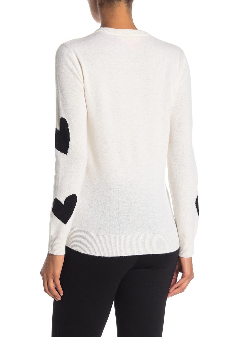 Catherine Malandrino Scattered Hearts Cashmere Sweater | Sweaters