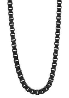 C&C California Men's Box Link Chain in Stainless Steel Necklace
