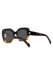 Celine 55MM Butterfly Round Sunglasses