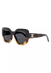 Celine 55MM Butterfly Round Sunglasses