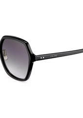 Celine 58MM Geometric Sunglasses