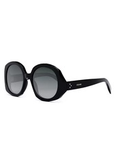 Celine Bold 3 Dots 53MM Round Sunglasses