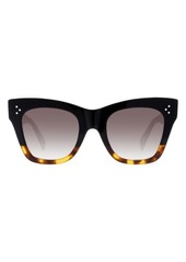 CELINE 50mm Gradient Small Cat Eye Sunglasses