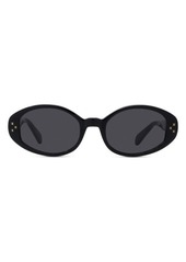 CELINE 52mm Triomphe Dot Oval Sunglasses