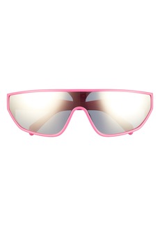 CELINE 54mm Rectangular Shield Sunglasses in Shiny Fuxia /Smoke Mirror at Nordstrom