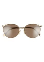 CELINE 55mm Sunglasses in Gold/Brown at Nordstrom
