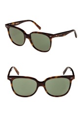 CELINE 57mm Square Sunglasses in Blonde Havana/Green at Nordstrom