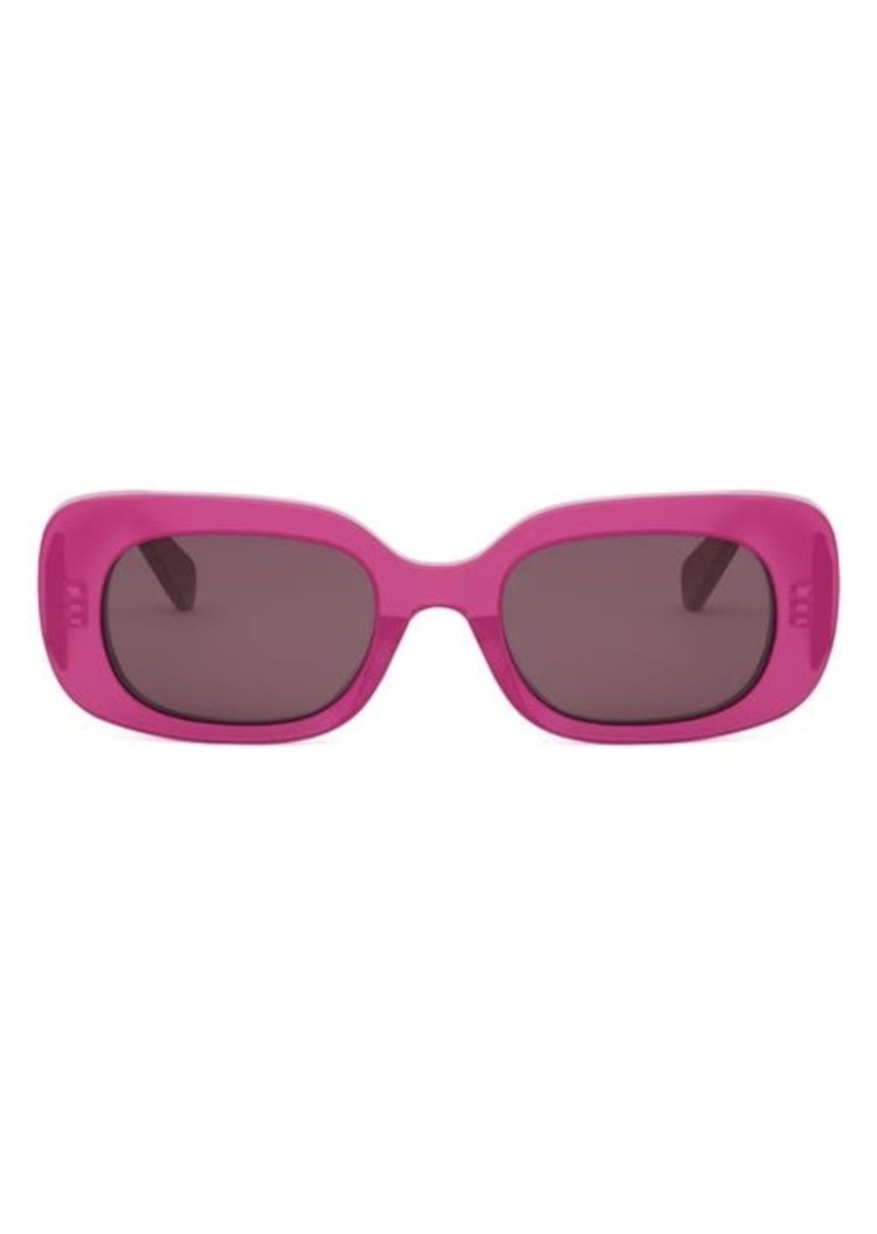 CELINE Bold 3 Dots 51mm Rectangular Sunglasses