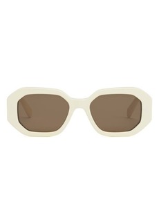 CELINE Bold 3 Dots 53mm Geometric Sunglasses