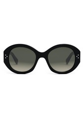 CELINE Bold 3 Dots 53mm Polarized Gradient Round Sunglasses