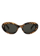 CELINE Bold 3 Dots 53mm Round Sunglasses