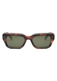 CELINE Bold 3 Dots 54mm Rectangular Sunglasses