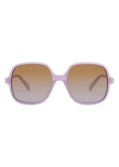 CELINE Bold 3 Dots 55mm Gradient Square Sunglasses