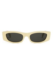 CELINE Bold 3 Dots 55mm Rectangular Sunglasses
