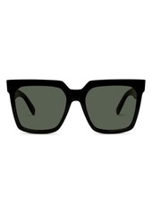CELINE Bold 3 Dots 55mm Polarized Square Sunglasses
