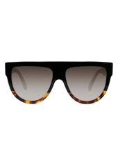 CELINE Bold 3 Dots 58mm Flat Top Sunglasses