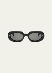 Celine Bold 3 Dots Acetate Oval Sunglasses