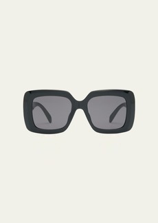 Celine Bold Three-Dot Acetate Square Sunglasses