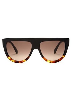 Celine Eyewear - D-frame Acetate Sunglasses - Womens - Black Multi