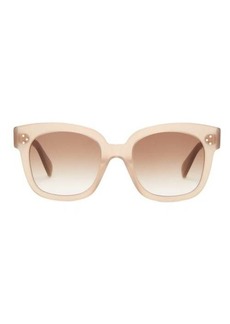 Celine Eyewear - Oversized Round Acetate Sunglasses - Womens - Light Brown