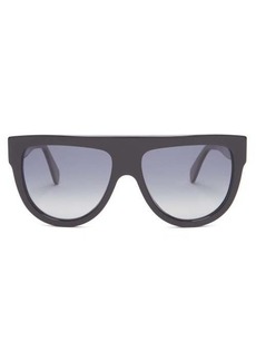Celine Eyewear - Shadow D-frame Acetate Sunglasses - Womens - Black